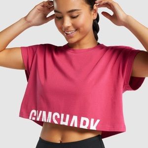 Gymshark pink fraction top medium